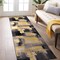 World Rug Gallery Contemporary Abstract Watercolor Design Soft Area Rug 2' x 7' Yellow 398YELLOW2x7 - alternate 1